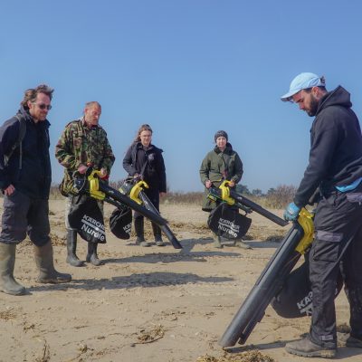 vacuuming microplastics