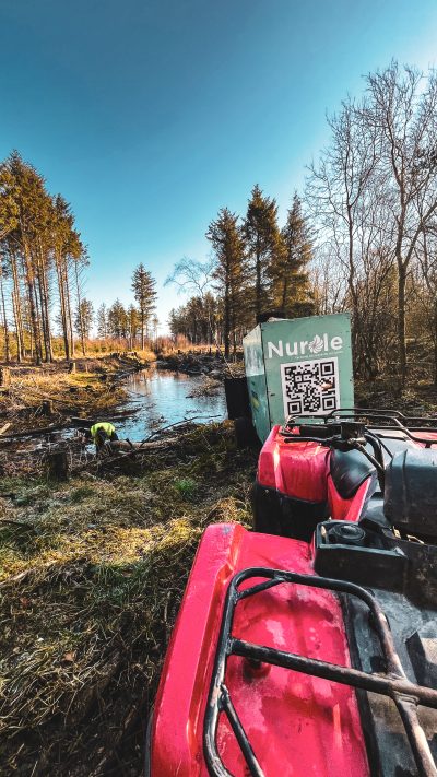 Nurdle machine by the lake