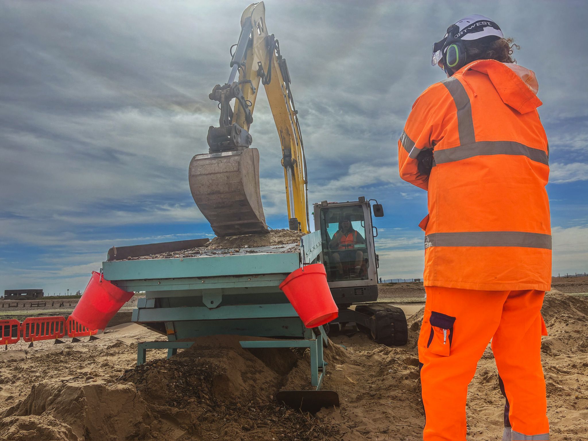 The Screener close-up showing the vibrating screen
